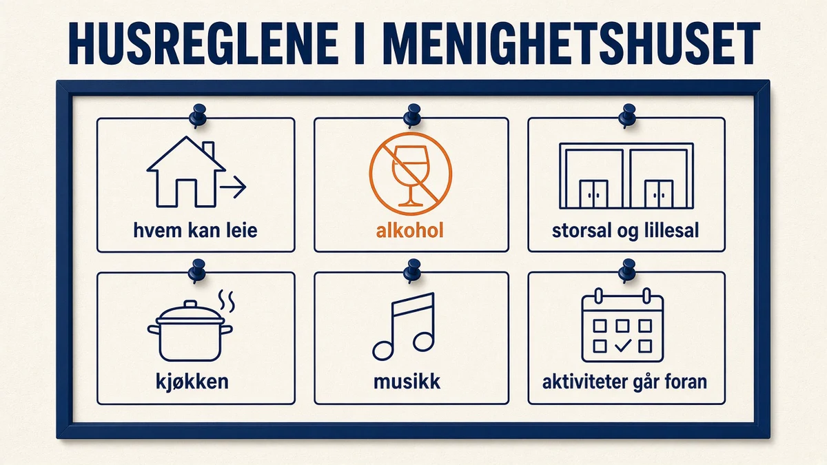 Leie menighetshus: husreglene forklart