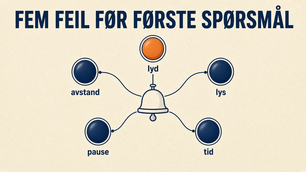 Lokale til quizkveld: vanlige feil